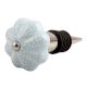 Baby Blue Crackle Ceramic Wine Stopper